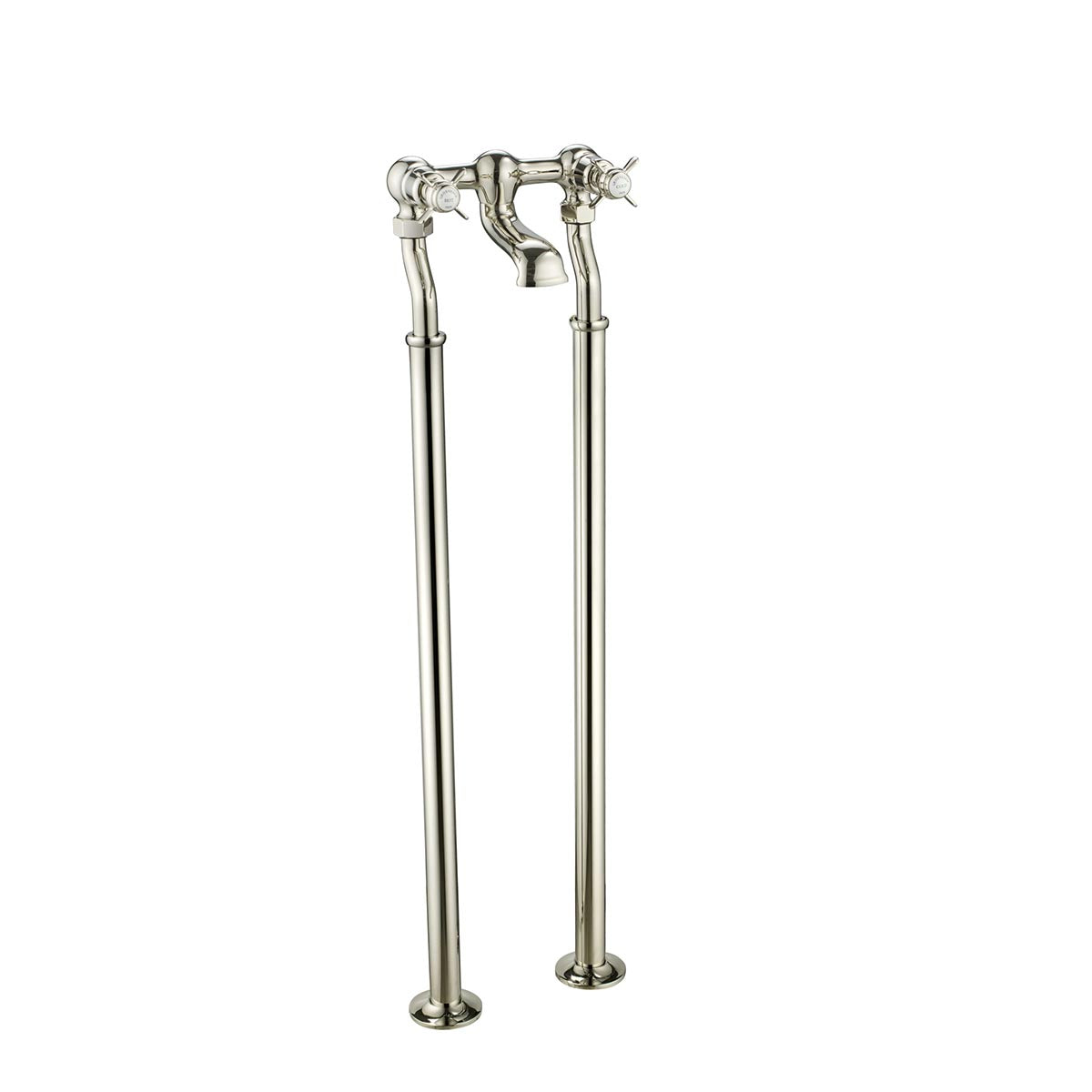 nickel freestanding bath taps