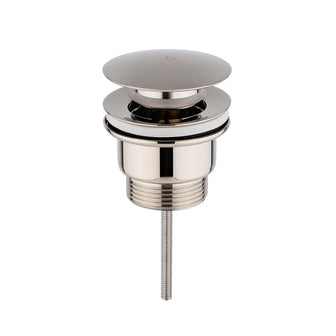 nickel slotted and unslotted basin waste  Main image