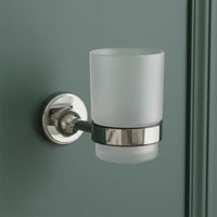 nickel toothbrush tumbler holder 