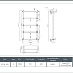 nickel towel rail dual fuel 