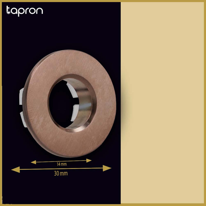 bronze basin overflow cover-Tapron