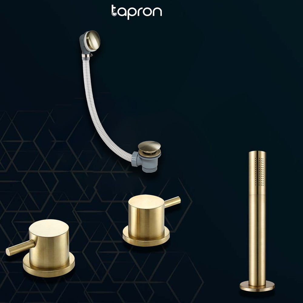 bathroom Accessories gold - tapron