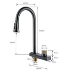 multifunction tap with pull out spray