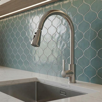 pull out kitchen tap stainless steel Main image