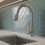 pull out kitchen tap stainless steel