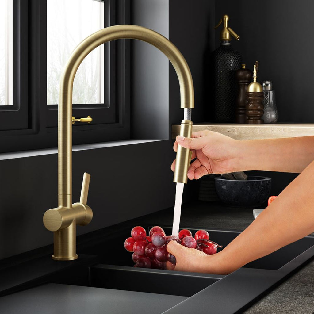 brass kitchen taps uk Tapron
