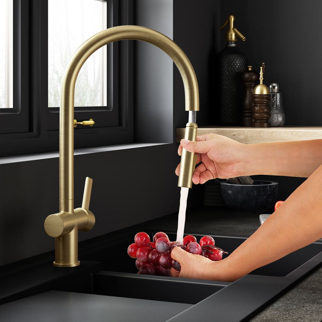 brass kitchen taps uk Tapron