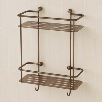 pure brushed bronze duble tier shower caddy Main image