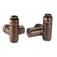radiator valve dual fuel brushed bronze
