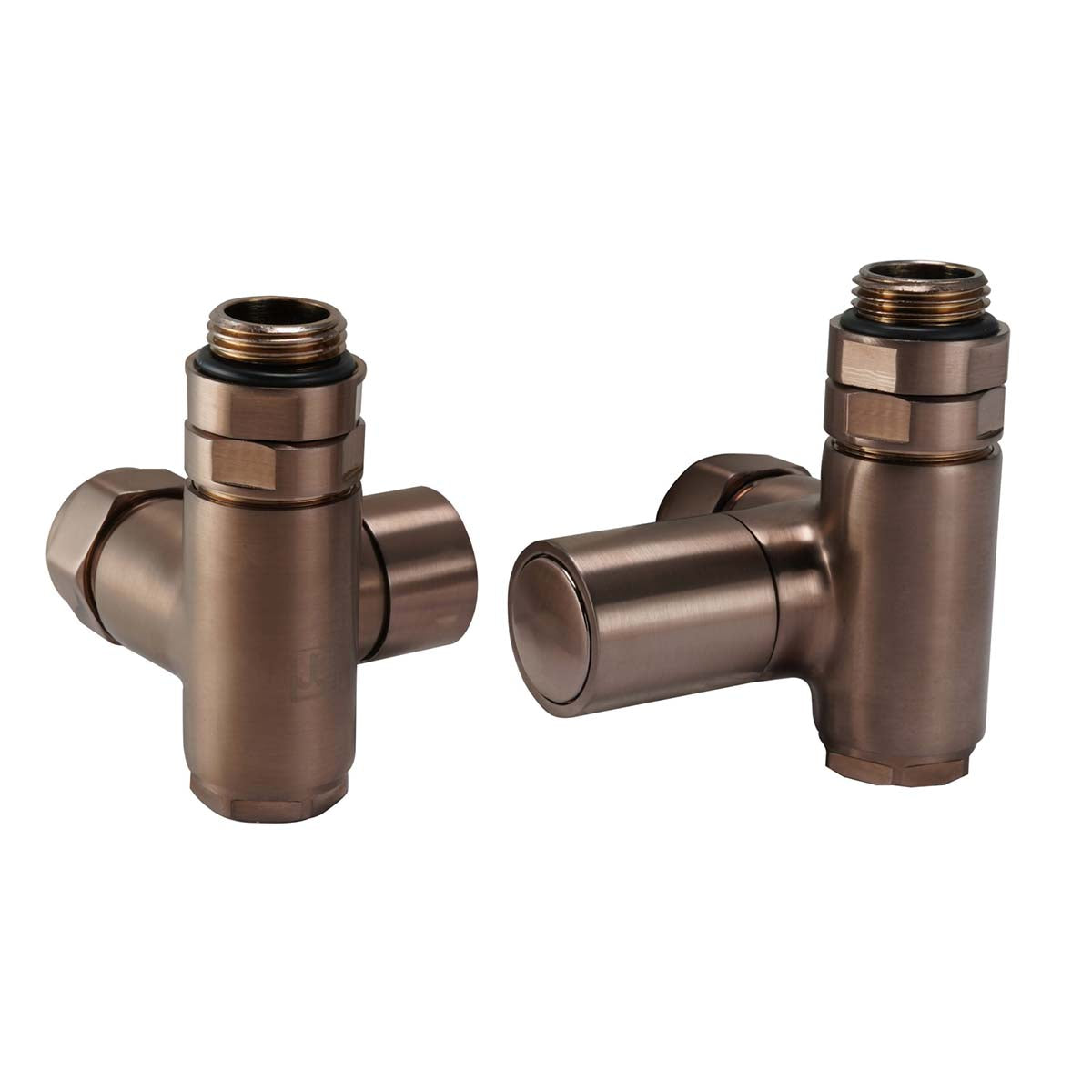 radiator valve dual fuel brushed bronze