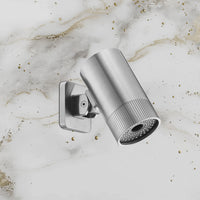 rainfall shower head brushed stainless steel