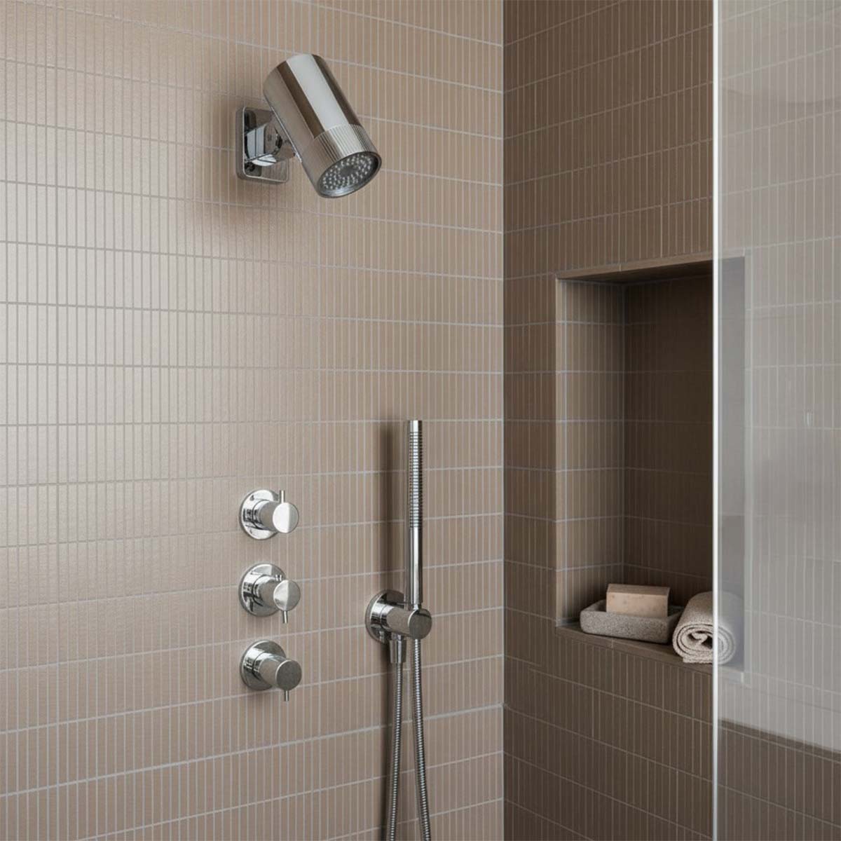 rainfall shower head chrome 