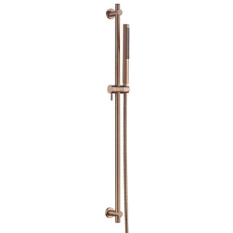 raiser rail shower kit with outlet - brushed bronze Main image
