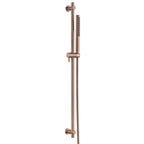 raiser rail shower kit with outlet - brushed bronze