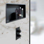shower niche black