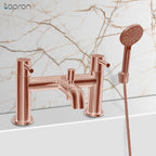 rose gold bathroom tap