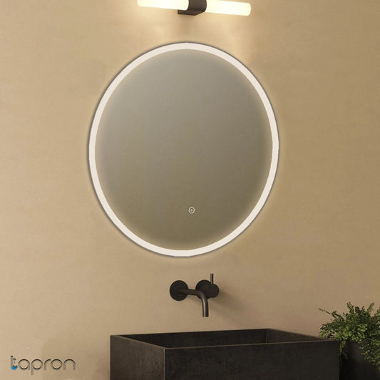 Round LED Bathroom Mirror with Light