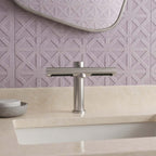 sensor tap with hand dryer - stainless steel