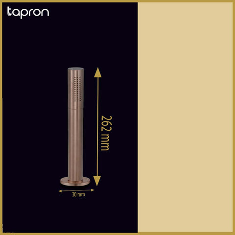  Brushed Bronze deck mounted pull out shower-Tapron