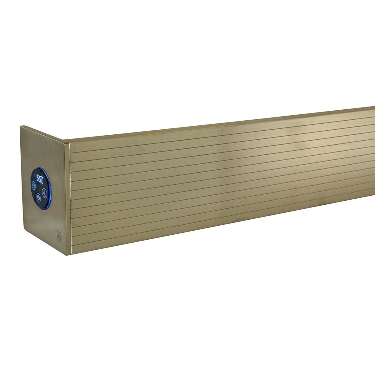 single electric heated  towel bar - gold