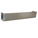 single electric heated towel warmer bar 600mm -  stainless steel
