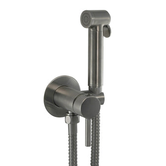 Black Douche Spray Kit with Single Lever Hot and Cold Operation - Brushed Black Secondary image