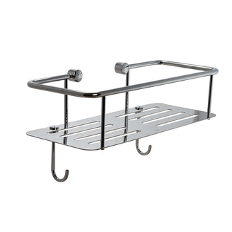 single square shower basket - chrome Main image