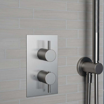 single way concealed shower valve - gunmetal  Main image