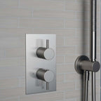single way concealed shower valve - gunmetal 