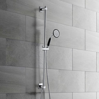 traditional shower rail set chrome Main image