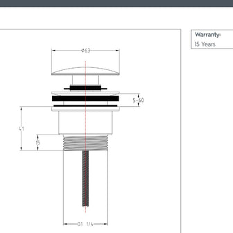 Slotted and Unslotted Basin Waste - Brushed Nickel Secondary image
