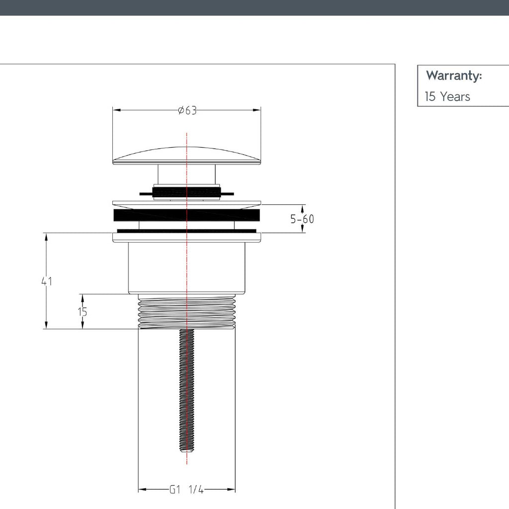 slotted and unslotted basin waste - brushed nickel 