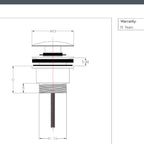 slotted and unslotted basin waste - brushed nickel 