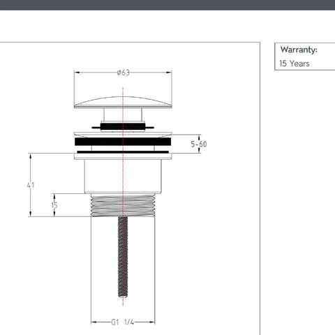 slotted and unslotted basin waste - brushed nickel 
