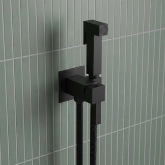 square black douche kit Main image