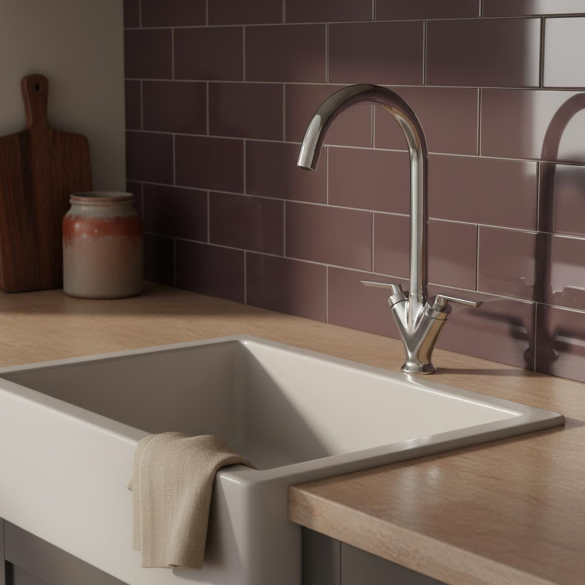 stainless steel kitchen tap