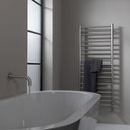 Dual Fuel Towel Radiator- Brushed Stainless Steel 