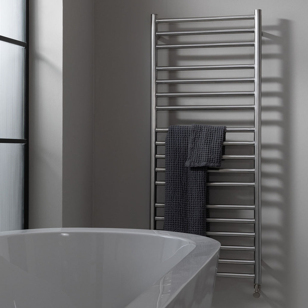 Stainless Steel Dual Fuel Towel Rail with Chrome Finish