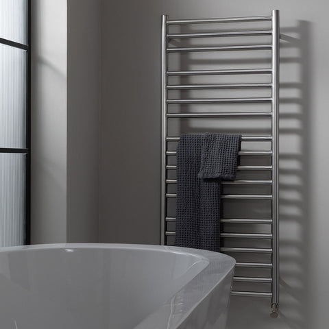 Stainless Steel Dual Fuel Towel Rail with Chrome Finish
