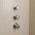 stainless steel 3 outlet concealed shower valve 