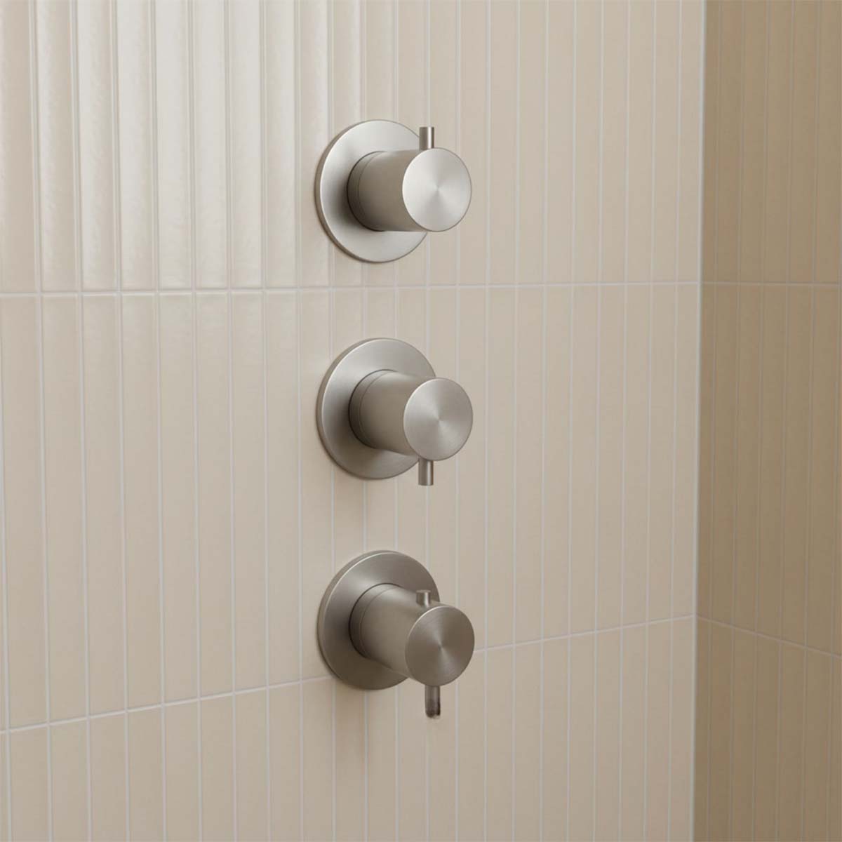 stainless steel 3 outlet concealed shower valve 