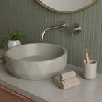stainless steel basin tap with single lever and 150mm spout