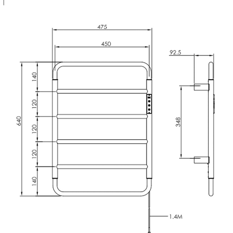 stainless steel bathroom radiator