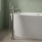 stainless steel freestanding bath tap with shower attachment 
