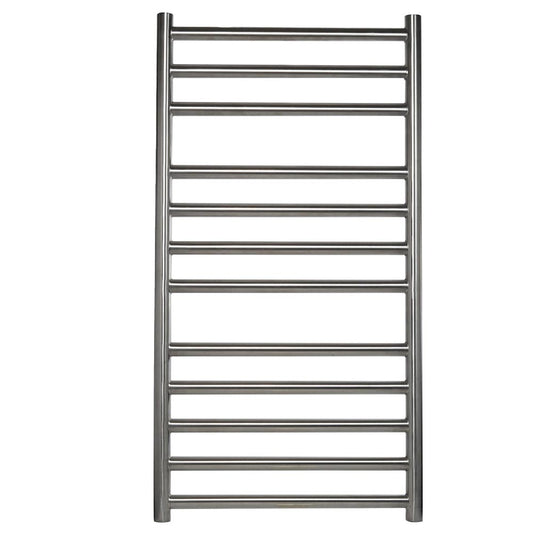 Stainless Steel Heated Towel Rail with Chrome Finish Dual Fuel - 800mm x 400mm