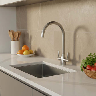 stainless steel kitchen mixer tap  Main image