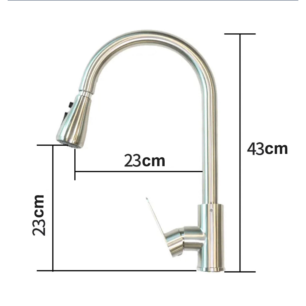 brushed nickel kitchen taps