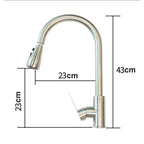 brushed nickel kitchen taps