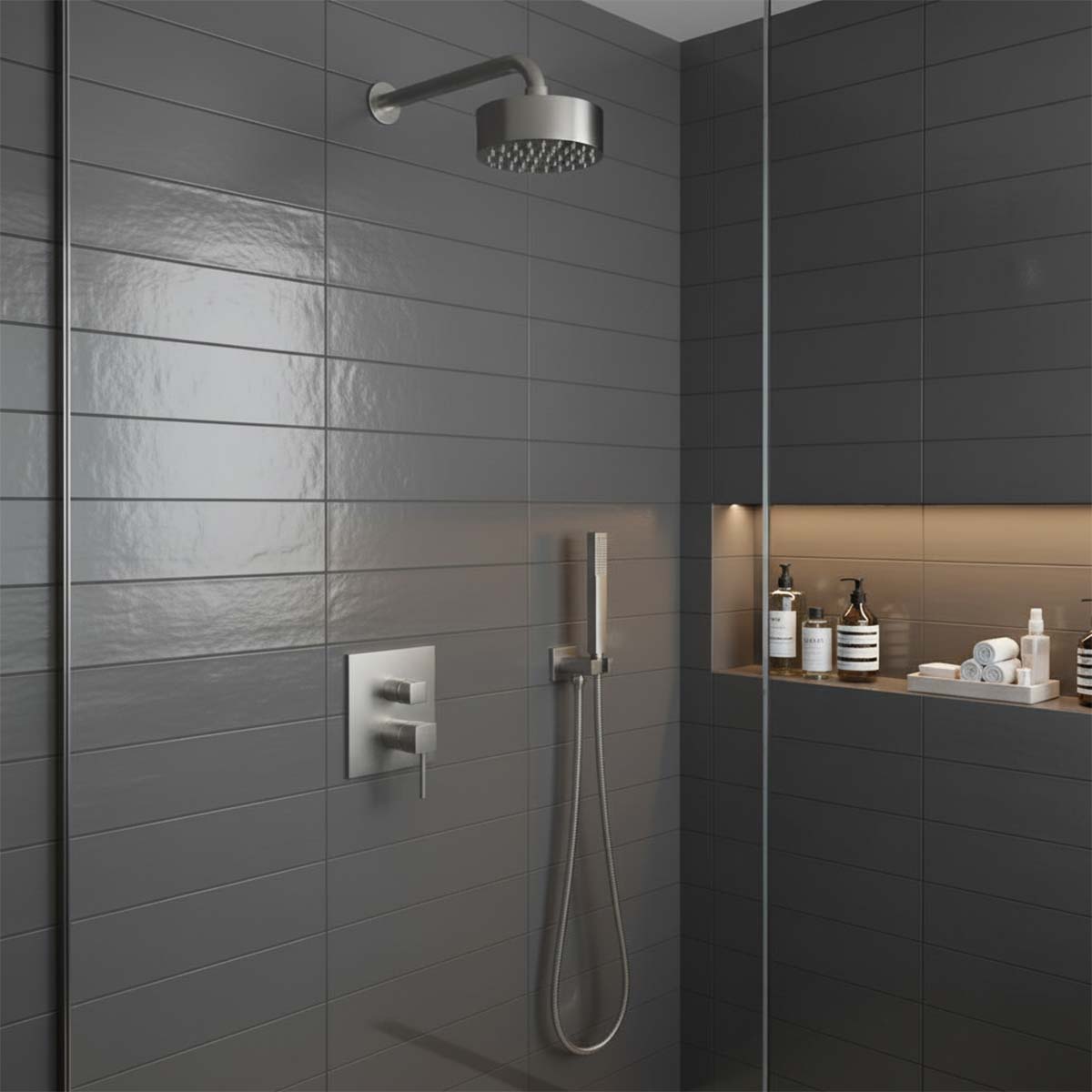 stainless steel mini shower head 