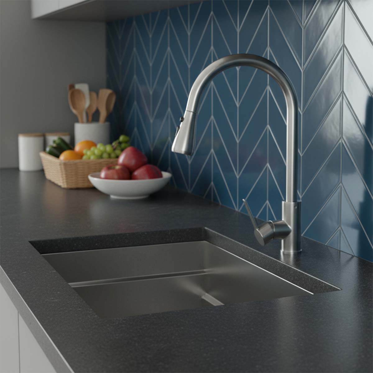stainless steel pull out spray tap